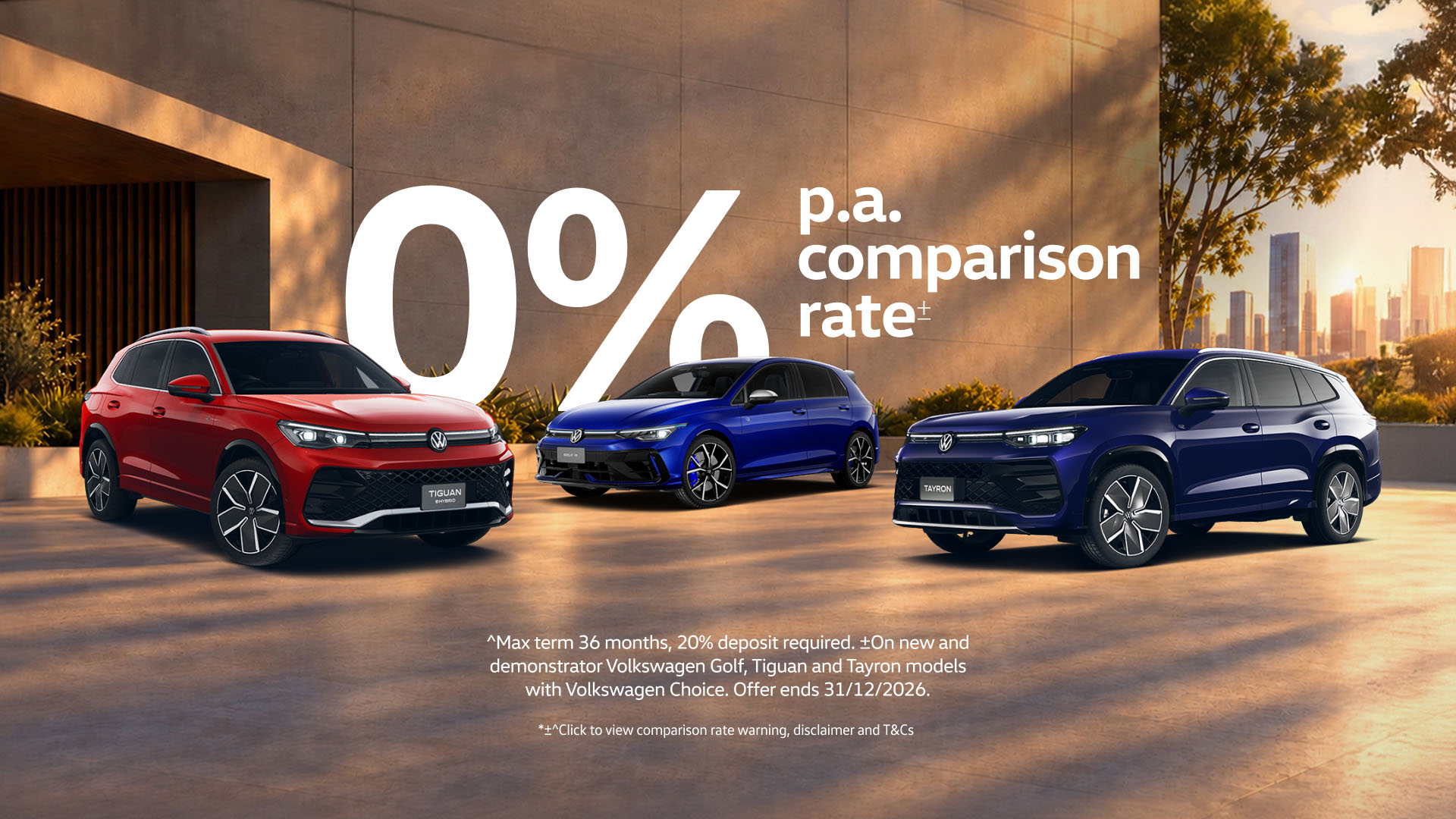 VW Vehicle Range - 0% Rate Offer